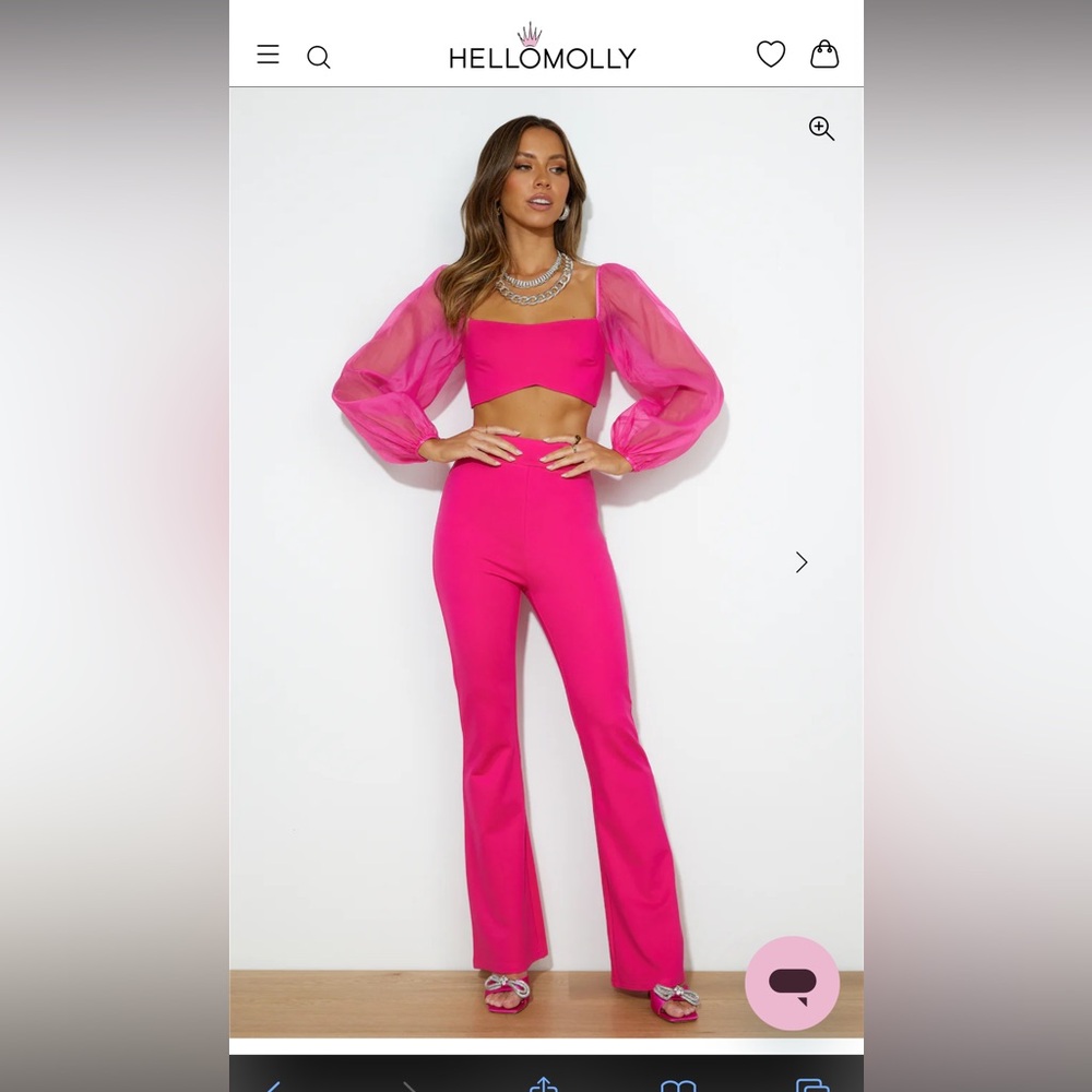 Hello Molly - 2 Piece Hot Pink Set